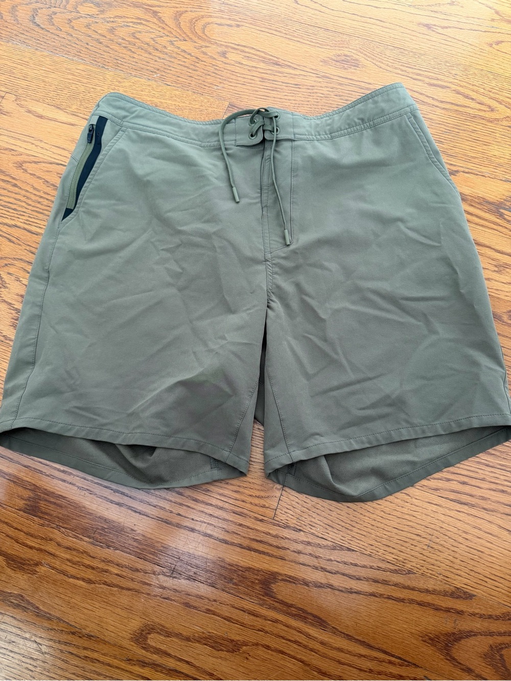 Ten Thousand Olive Athletic Training Shorts with Zip Pocket